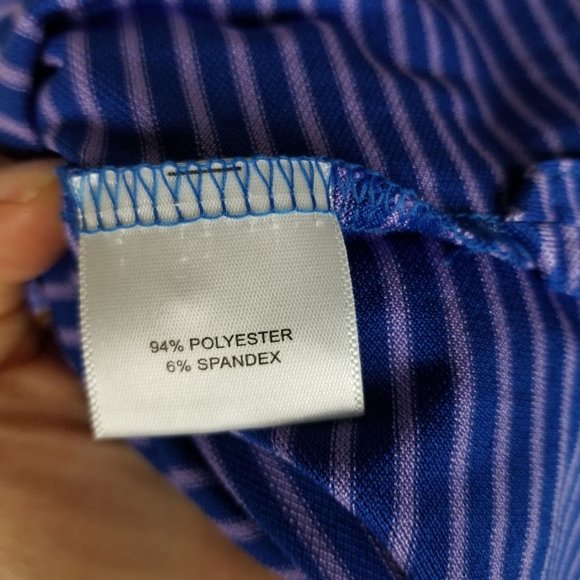 Peter Millar Summer Comfort Men's L Blue Striped S - Picture 7 of 9